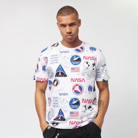 Alpha Industries All Over Print T-Shirt white Last sizes SNIPES