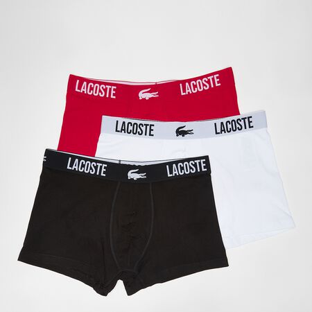 Boxer shorts LACOSTE Underwear Trunk 3-Pack Black/ Red/ White