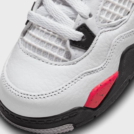 Jordan JORDAN 4 RETRO UNISEX - Zapatillas de baloncesto - white/fire  red/black/neutral grey/blanco 